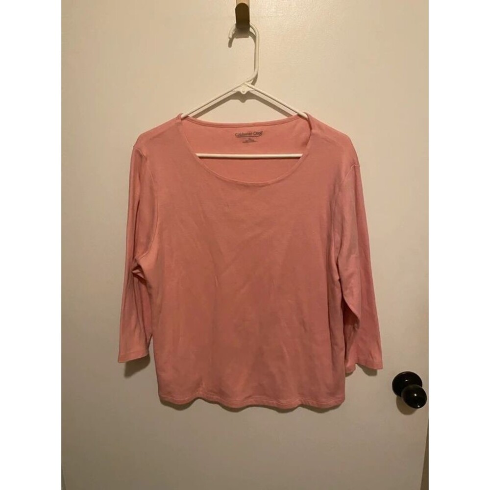 Coldwater creek pink long sleeve tee